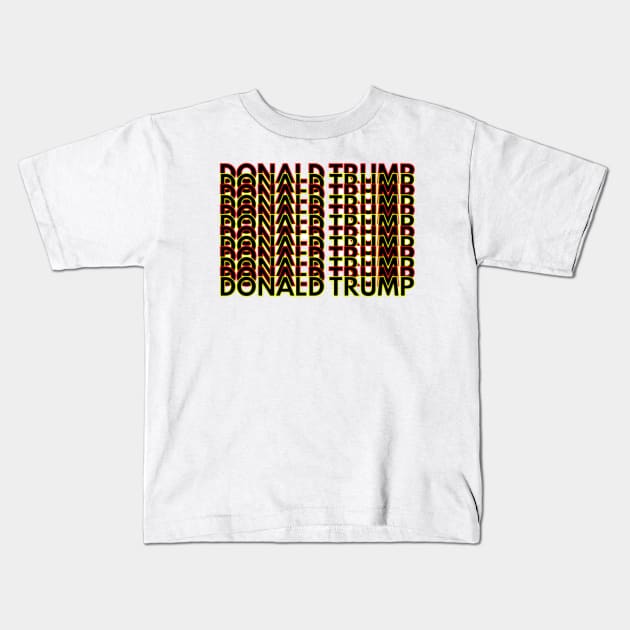 DONALD TRUMP 2020 Kids T-Shirt by Rebelion